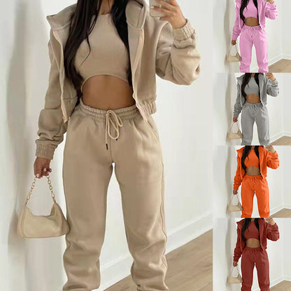 Women's Casual Hooded Sweatshirt and Pants