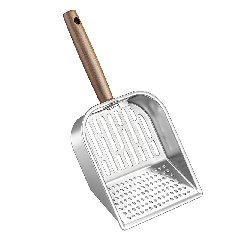 Stainless Steel Cat Litter Shovel with Long Handle