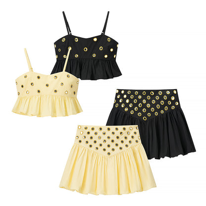 Women's Metal Accent Two-Piece Set