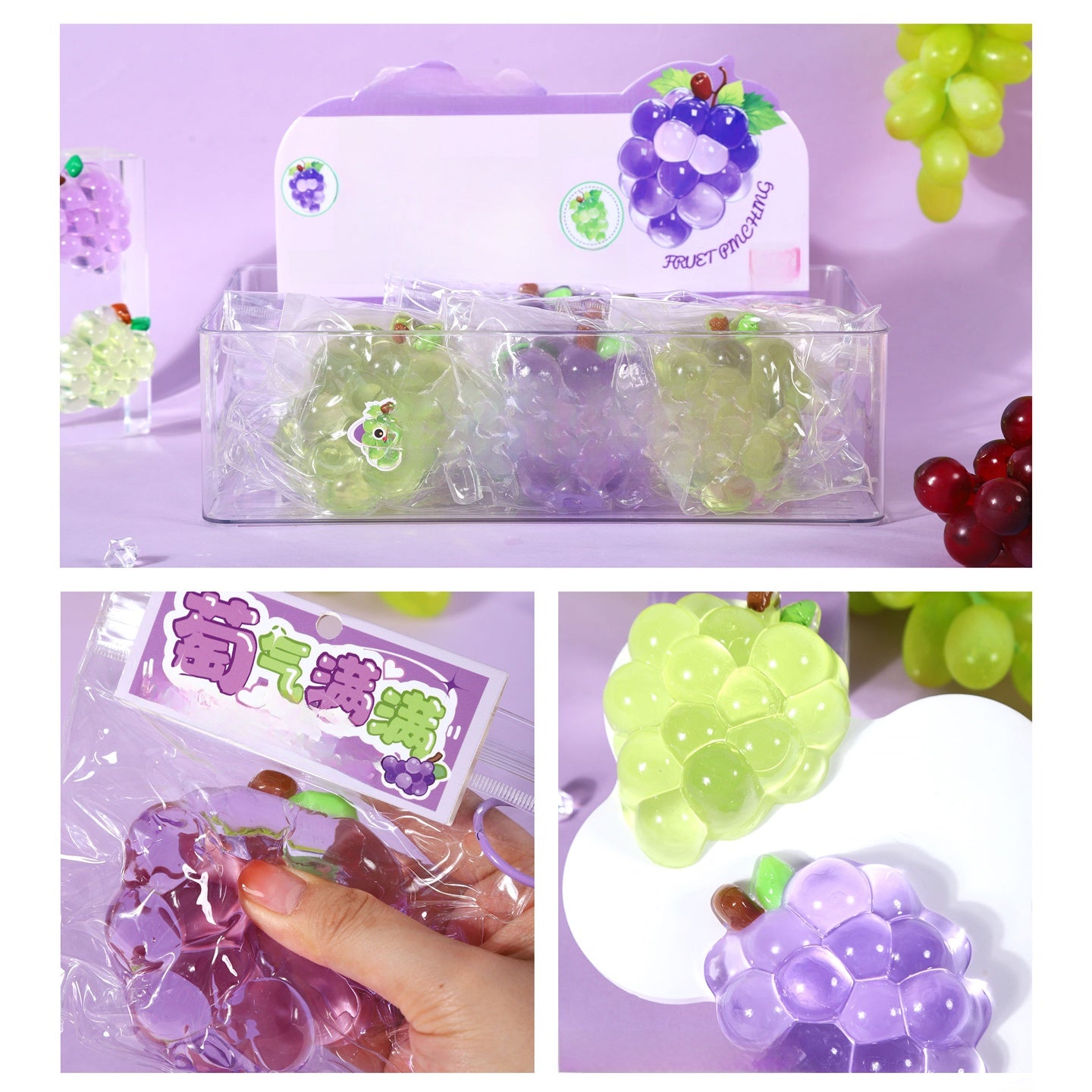 Crystal Fruit Squishy Sensory Toys