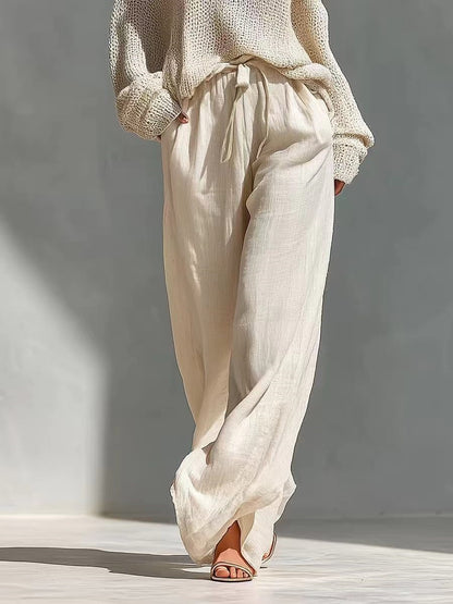 High-neck top and long pants