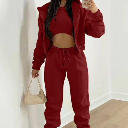 Women's Casual Hooded Sweatshirt and Pants