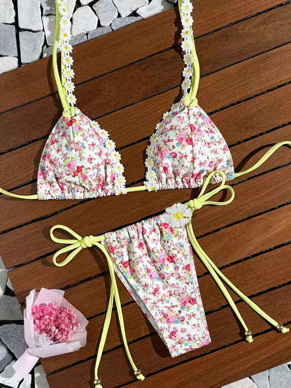 Floral Print Bikini Swimsuit for Women