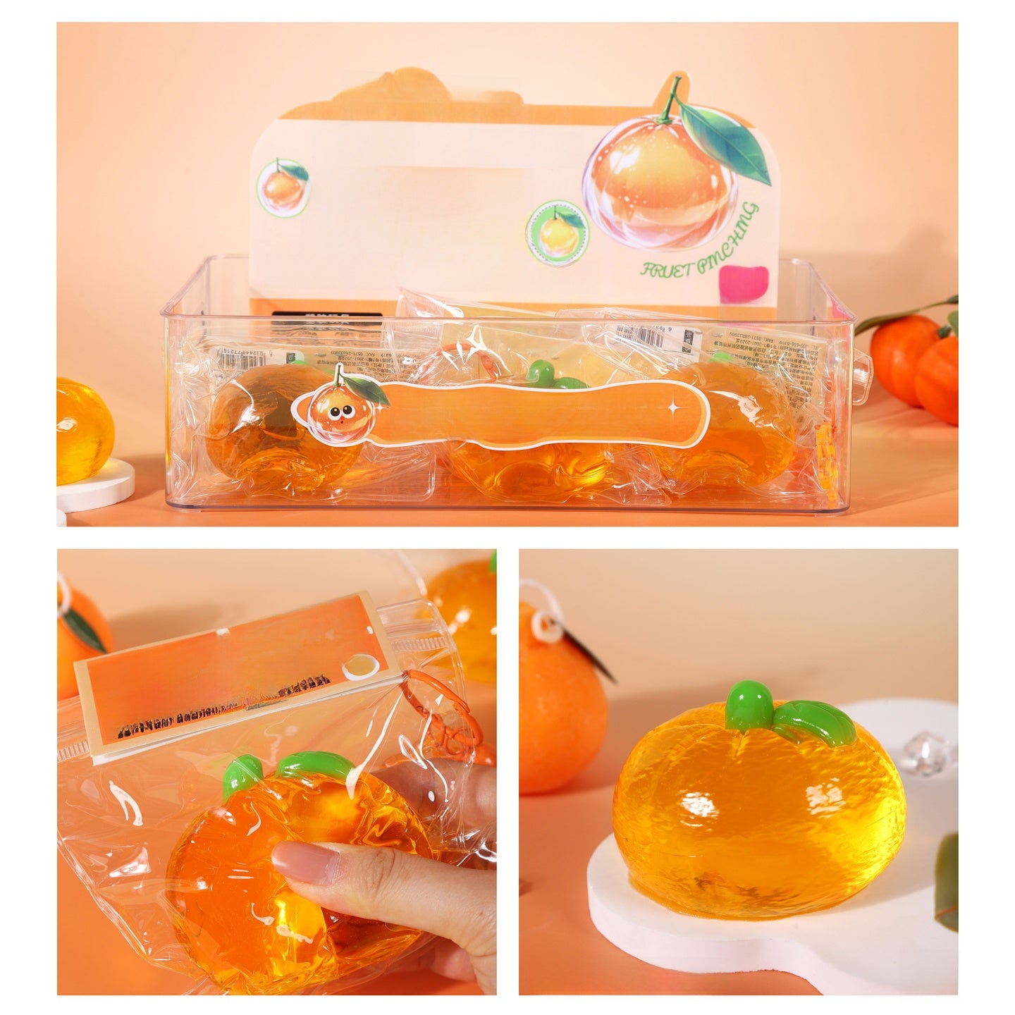 Crystal Fruit Squishy Sensory Toys