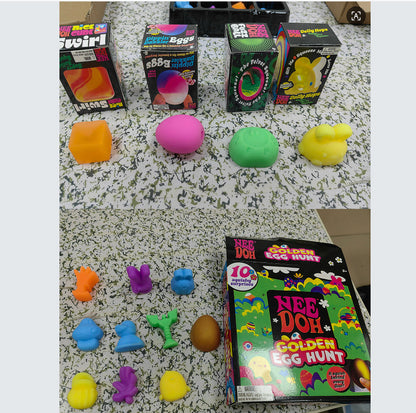 Easter Squishy Toy Blind Box with Golden Eggs