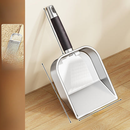 Stainless Steel Cat Litter Shovel with Long Handle
