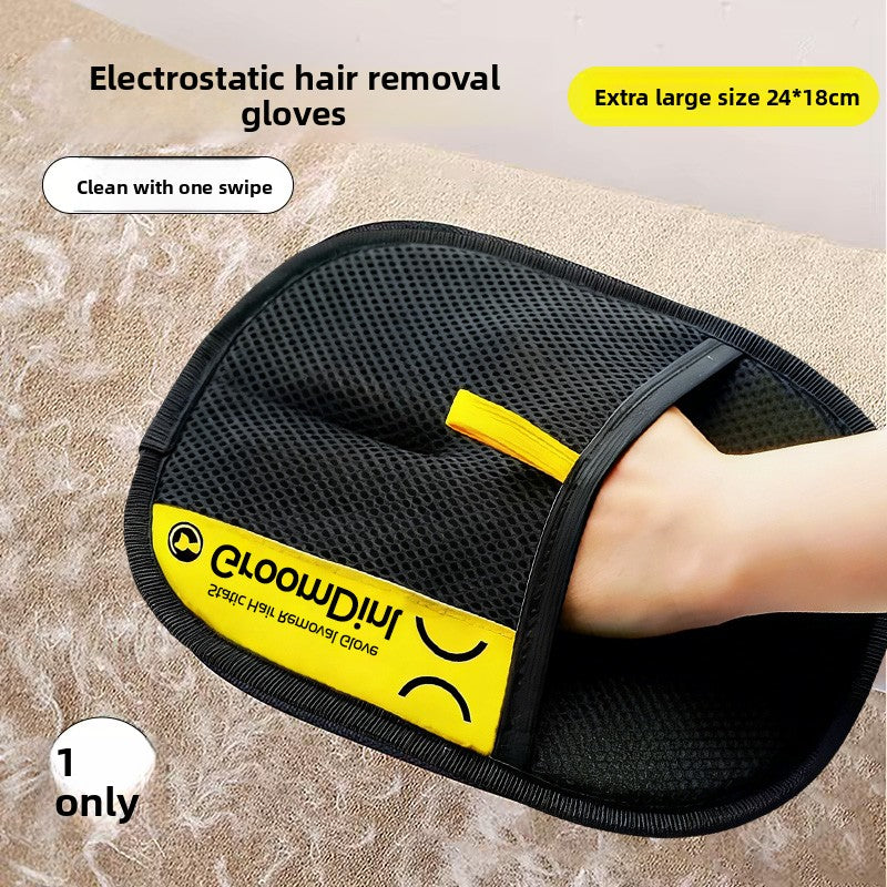 Cat hair gloves
