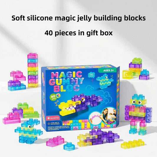 Squishy Jelly Building Blocks for Kids