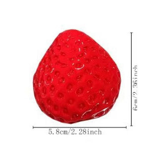 Realistic Strawberry Stress Relief Squishy Toy