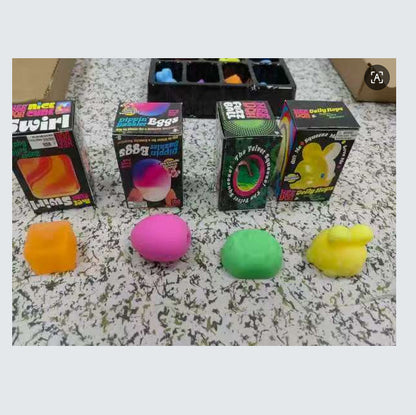 Easter Squishy Toy Blind Box with Golden Eggs