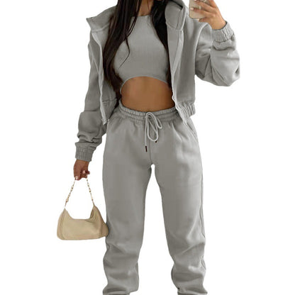 Women's Casual Hooded Sweatshirt and Pants