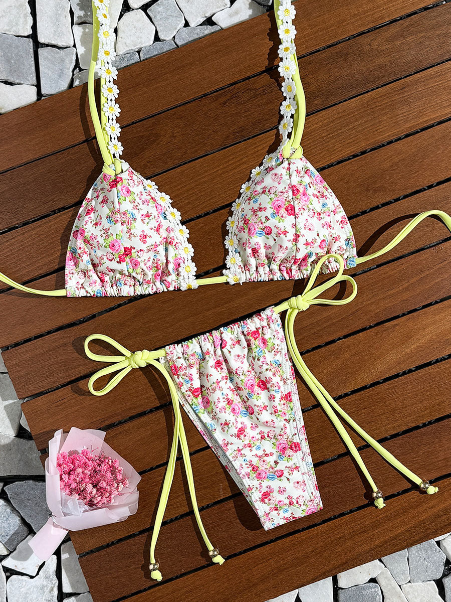 Floral Print Bikini Swimsuit for Women