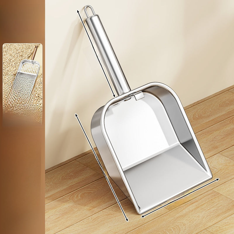 Stainless Steel Cat Litter Shovel with Long Handle