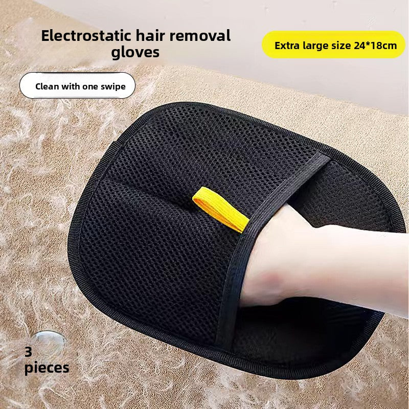 Cat hair gloves